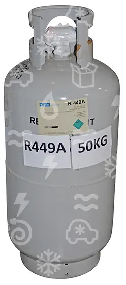 chladivo R449A - 50 kg + VRATNÁ láhev 32 60-50-449A samostatná položka